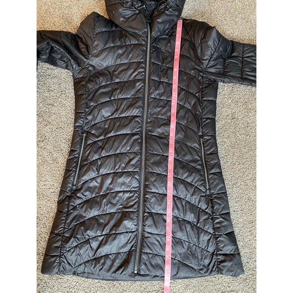 GAP Women’s Long Packable Puffer Coat with Hood – Size Small - Picture 6 of 9